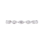 SETHI COUTURE 18K White Gold Eleanor Marquise Diamond Eternity Band